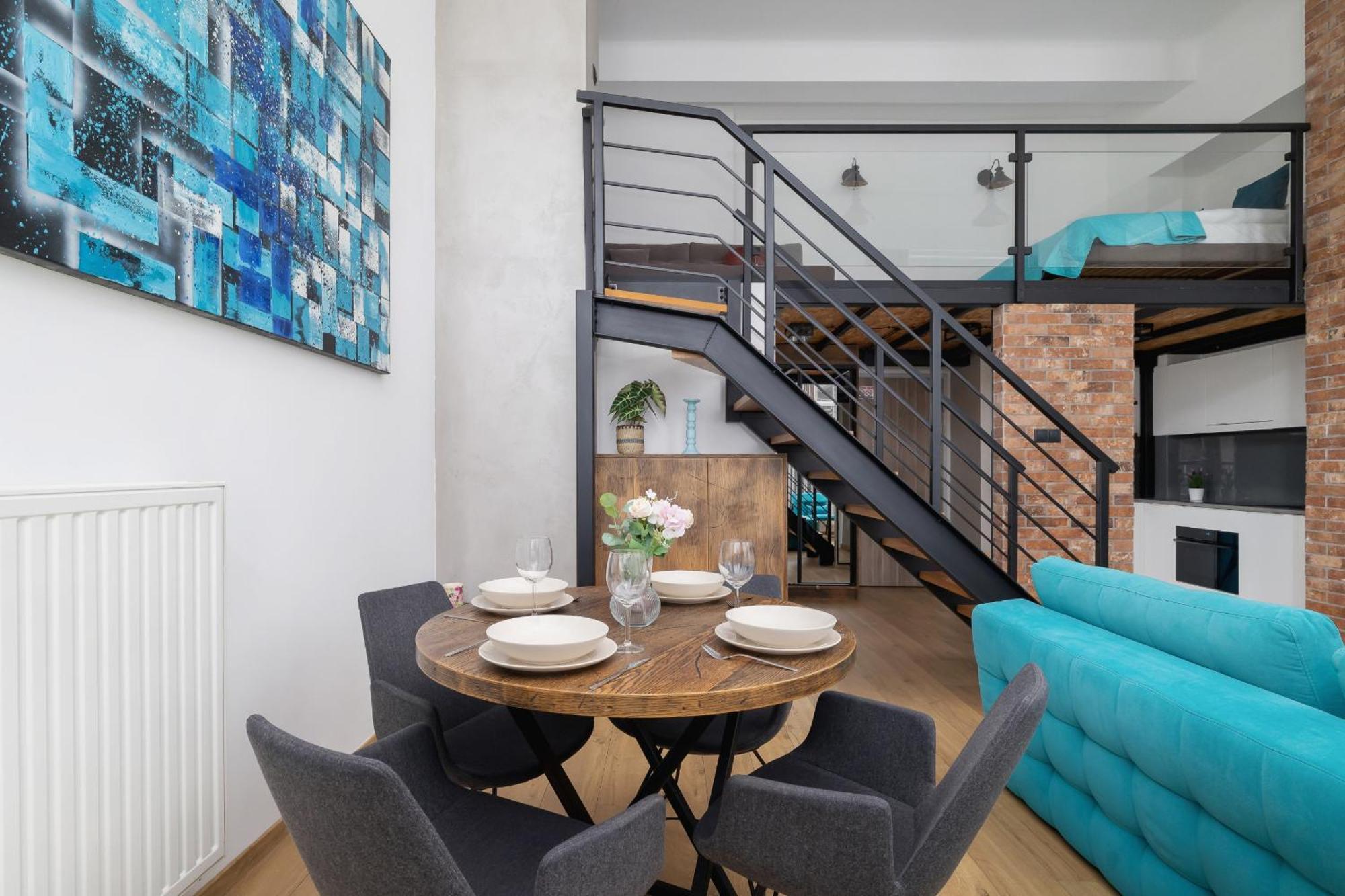 Deluxe Loft Lubelska With Mezzanine By Renters Krakow