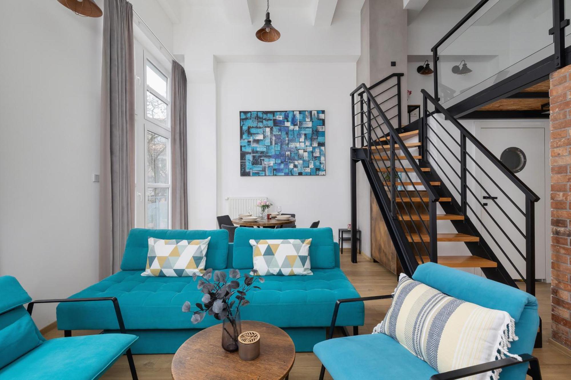 Deluxe Loft Lubelska With Mezzanine By Renters Apartment Krakow